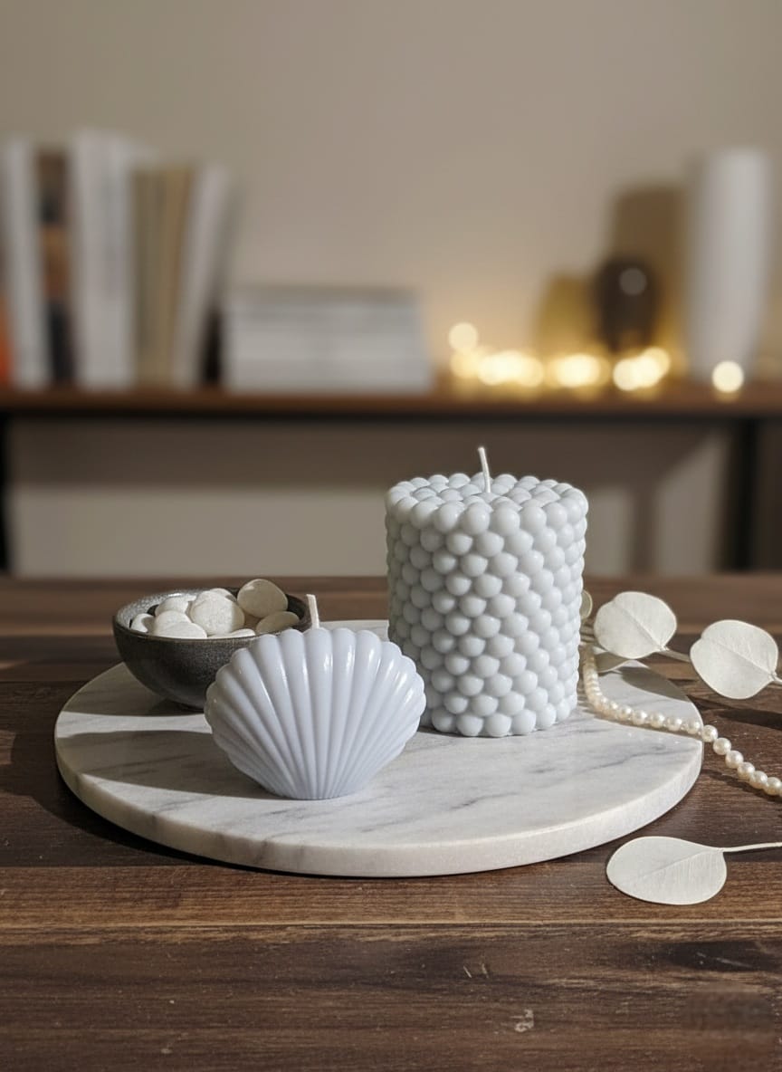 Viooltjes Duet van Vormen – Bubbelkaars en Schelp