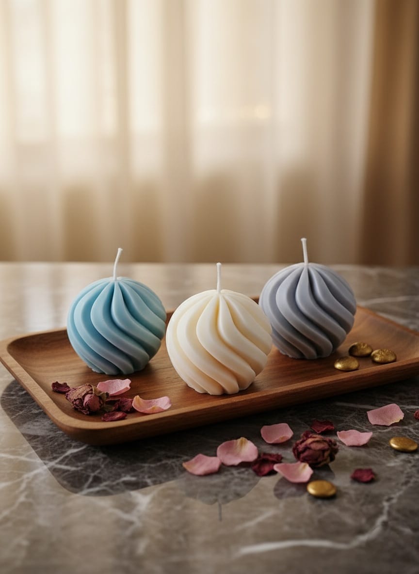 Sojakaarsen 'Golvende Bol' - Decoratieve Set