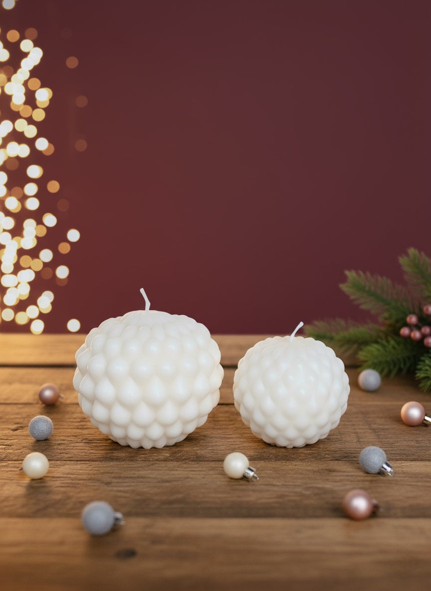 Duo Klassieke Sojawas Kerstballen