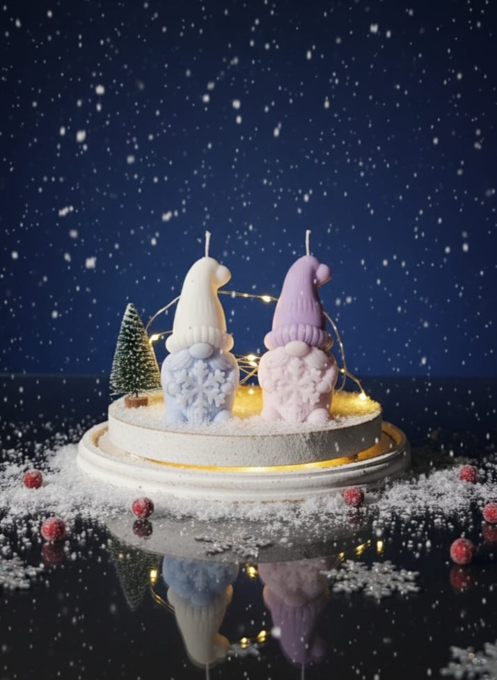 Set Charmante Kabouterkaarsen