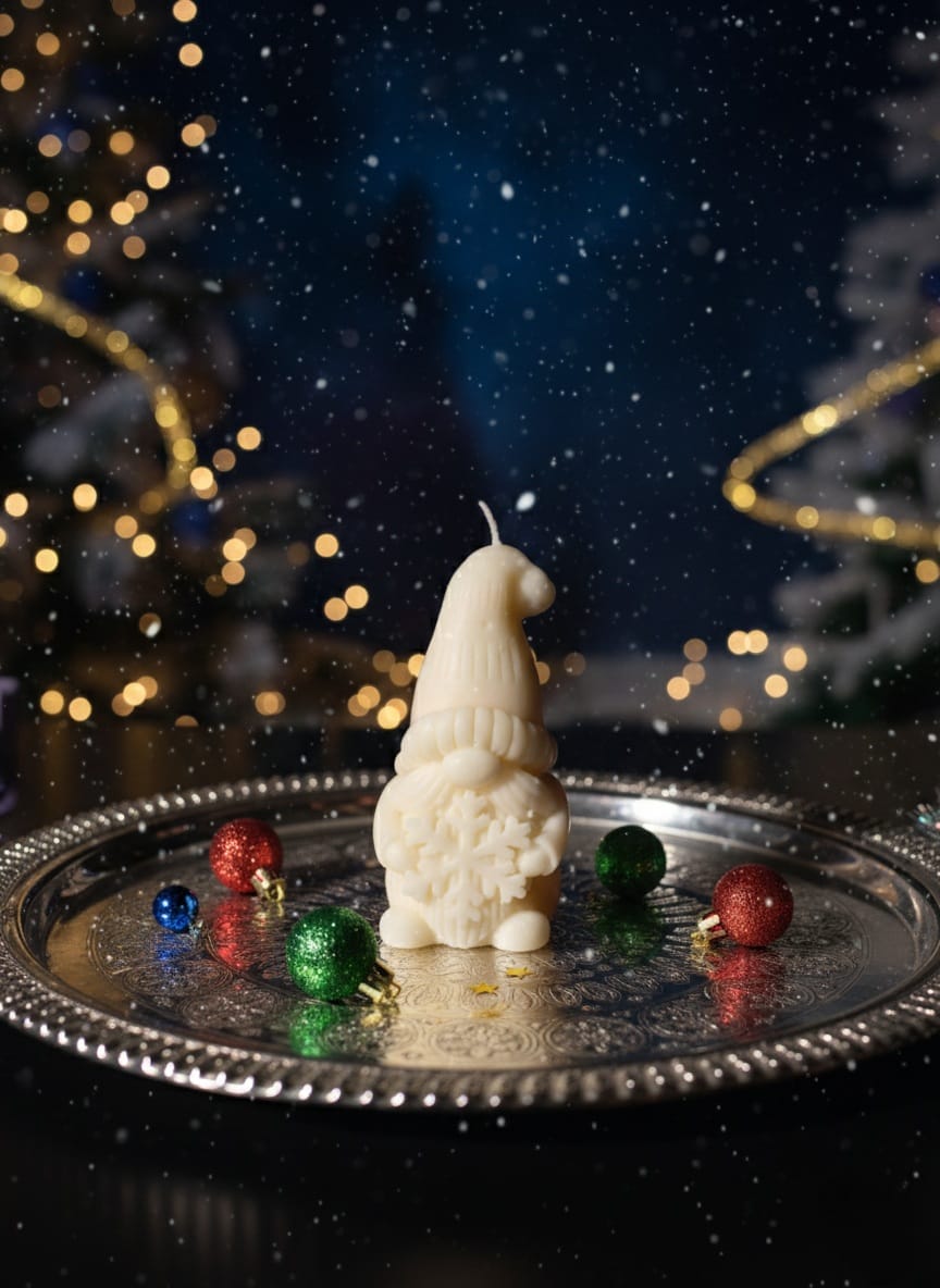 Schattige Kabouter in Natuurlijke Kleur – Een Uniek Decoratief Accent