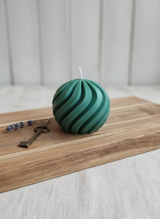 Groene Bolvormige Golvende Kaars