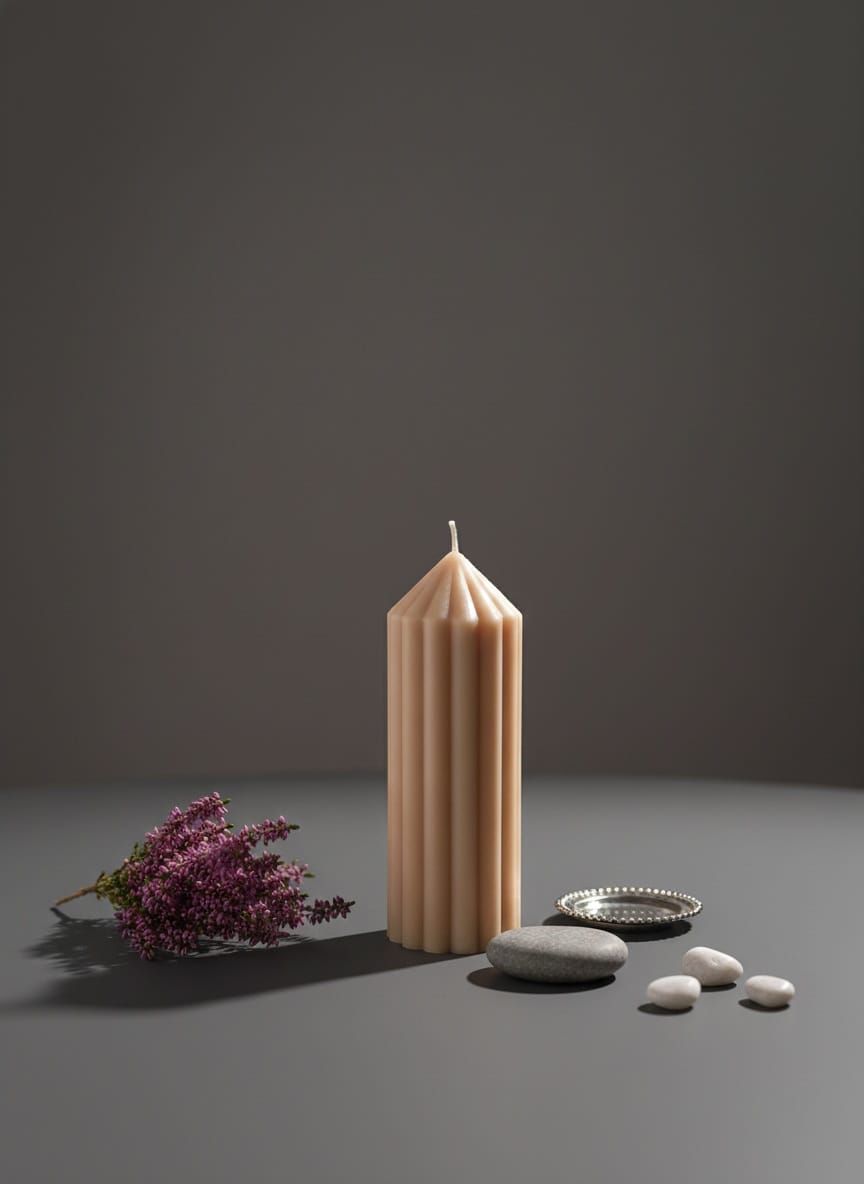 Pilaarkaars – Beige Accent