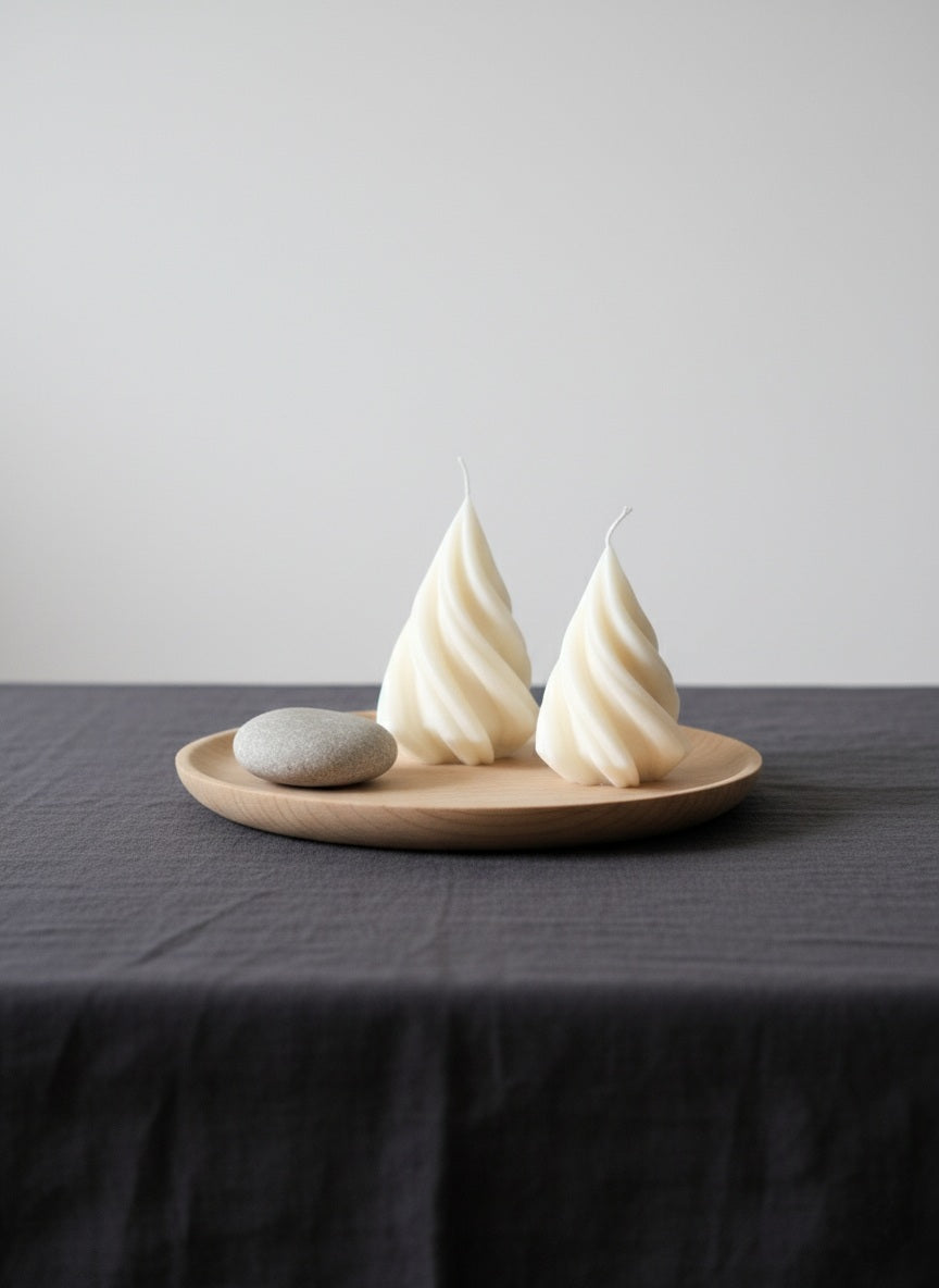 Duo Spiraalvormige Sojawas Kegels