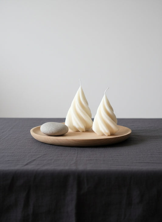 Duo Spiraalvormige Sojawas Kegels