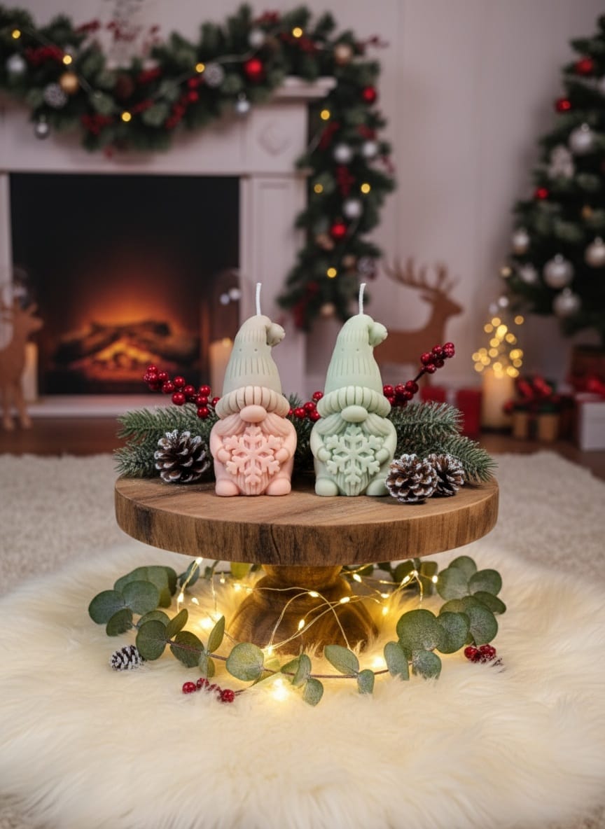 Set Charmante Kabouterkaarsen