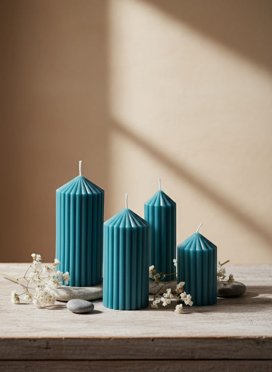 Set van 4 Sojakaarsen – Intens Blauw