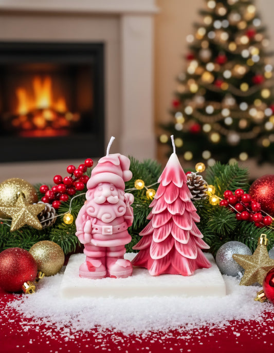 Kerstset: Kerstman en Kerstboom