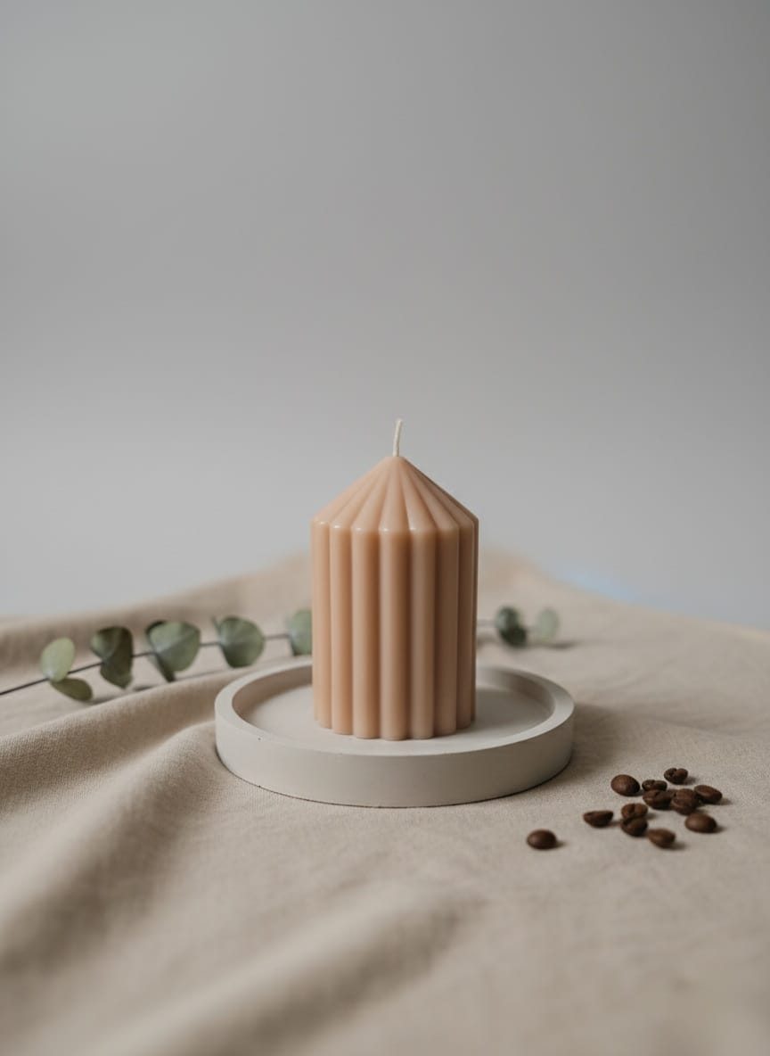 Kleine Kaars – Beige Accent