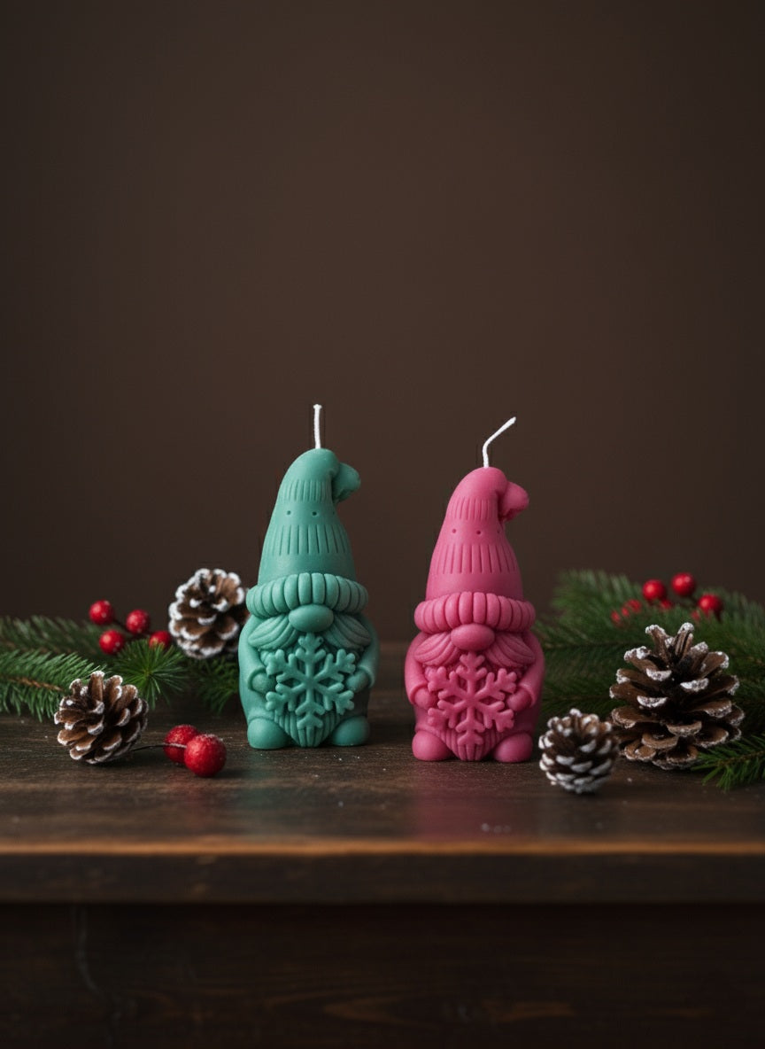 Set Charmante Kabouterkaarsen