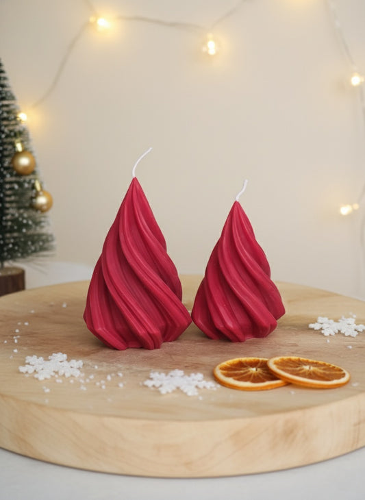 Duo Spiraalvormige Kerstbomen