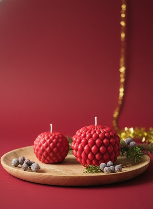 Set Decoratieve Kerstballen